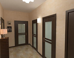 Декоративные покрытия для гостиной и коридора