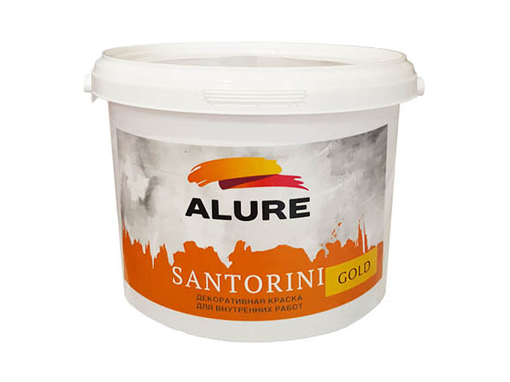 Перламутровая краска с эффектом шёлка Алюр Санторини. Ведро 2,5 литра