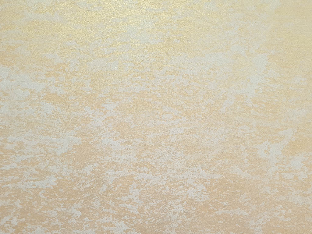 Декоративная краска с флоками Алюр Томан. Классическое нанесение с перламутровым эффектом. База Классик с Люмен Золото