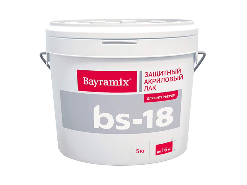 Защитный лак для внутренних работ Bayramix BS-18. Ведро 5 литров