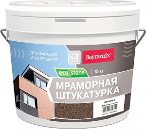 Мраморная штукатурка с цветной крошкой Bayramix Ecostone