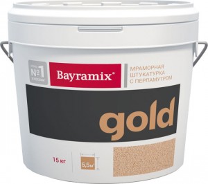 Мраморная штукатурка с перламутровой крошкой Bayramix Mineral Gold