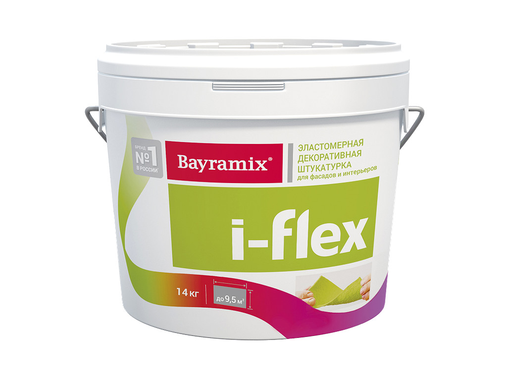 Эластичная штукатурка Bayramix I-Flex. Ведро 14 килограмм