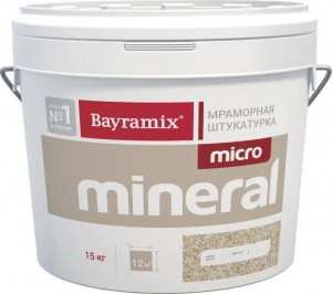 Мраморная штукатурка с мелкой цветной крошкой Bayramix Micro Mineral