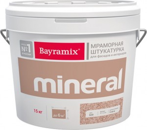 Мраморная штукатурка с цветной крошкой Bayramix Mineral
