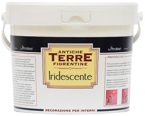 Перламутровая краска с белыми флоками Candis ATF Iridescente