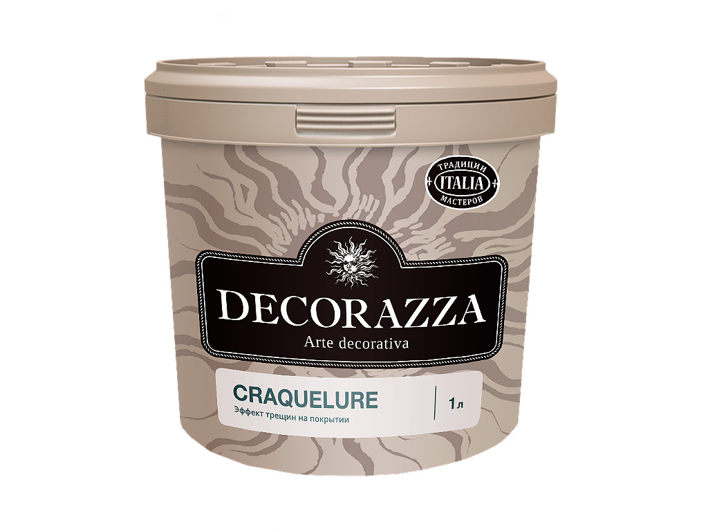 Лак для создания эффекта трещин Decorazza Craquelure. Ведро 1 литр