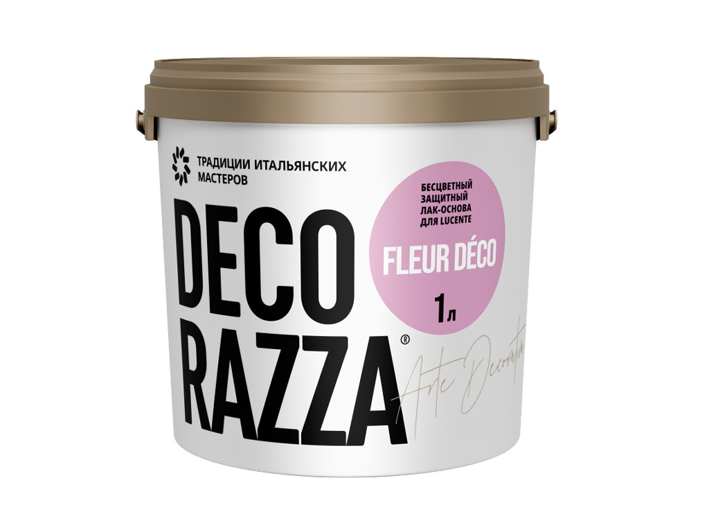 Перламутровый лак Decorazza Fleur Deco. Банка 1 литр