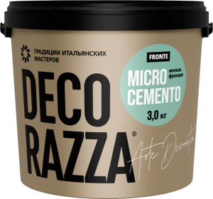 Микроцемент мелкой фракции Decorazza Microcemento Fronte