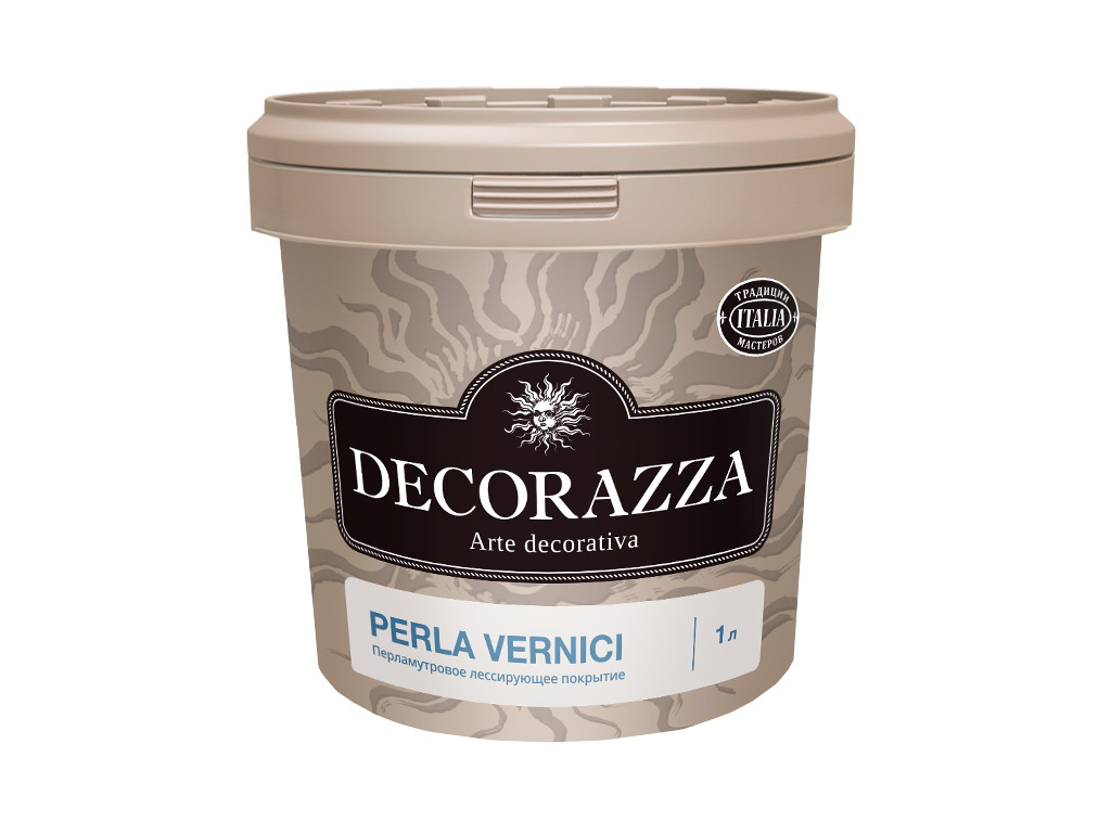 Перламутровый колеруемый лак Decorazza Perla Vernici. Банка 1 литр