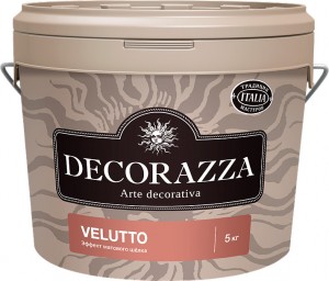Матовая краска с эффектом шёлка Decorazza Velluto