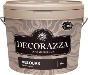 Полуматовая краска с эффектом бархата Decorazza Velours