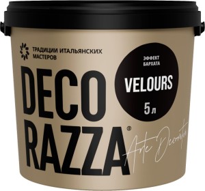 Полуматовая краска с эффектом бархата Decorazza Velours