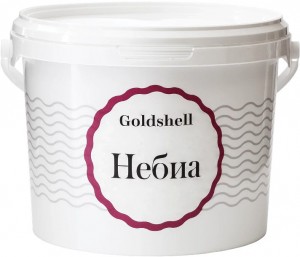 Перламутровая краска с серыми флоками Goldshell Небиа Светлый графит