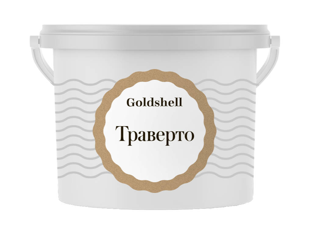 Фактурная штукатурка с минеральным наполнителем Goldshell Траверто. Ведро 9 килограмм Фактурная штукатурка с минеральным наполнителем Goldshell Траверто. Ведро 9 килограмм