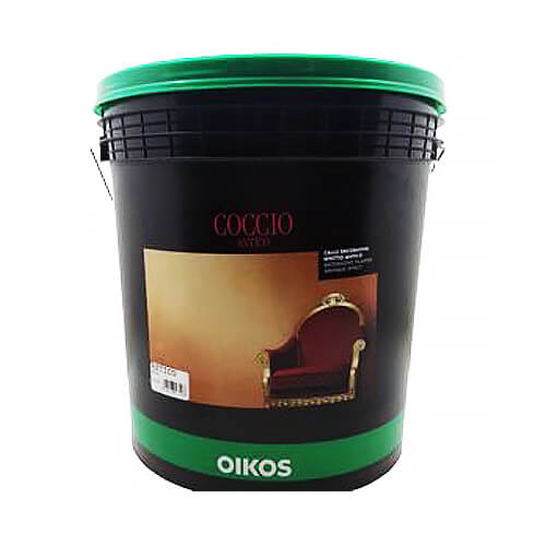 Coccio (Коччо) - минеральная фактурная штукатурка с наполнителем от Oikos. Упаковка