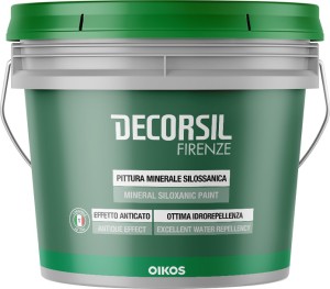 Матовая краска с мелким песком Oikos Decorsil Firenze