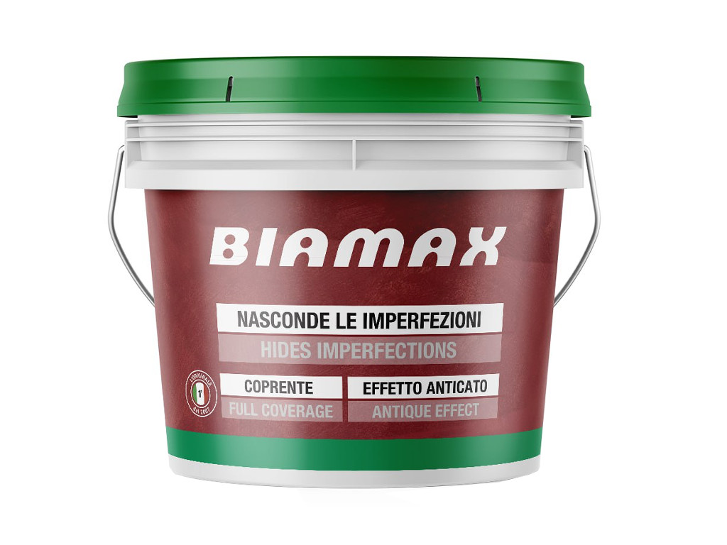 Матовая краска с мелким песком Oikos Biamax 3. Ведро 4 литра