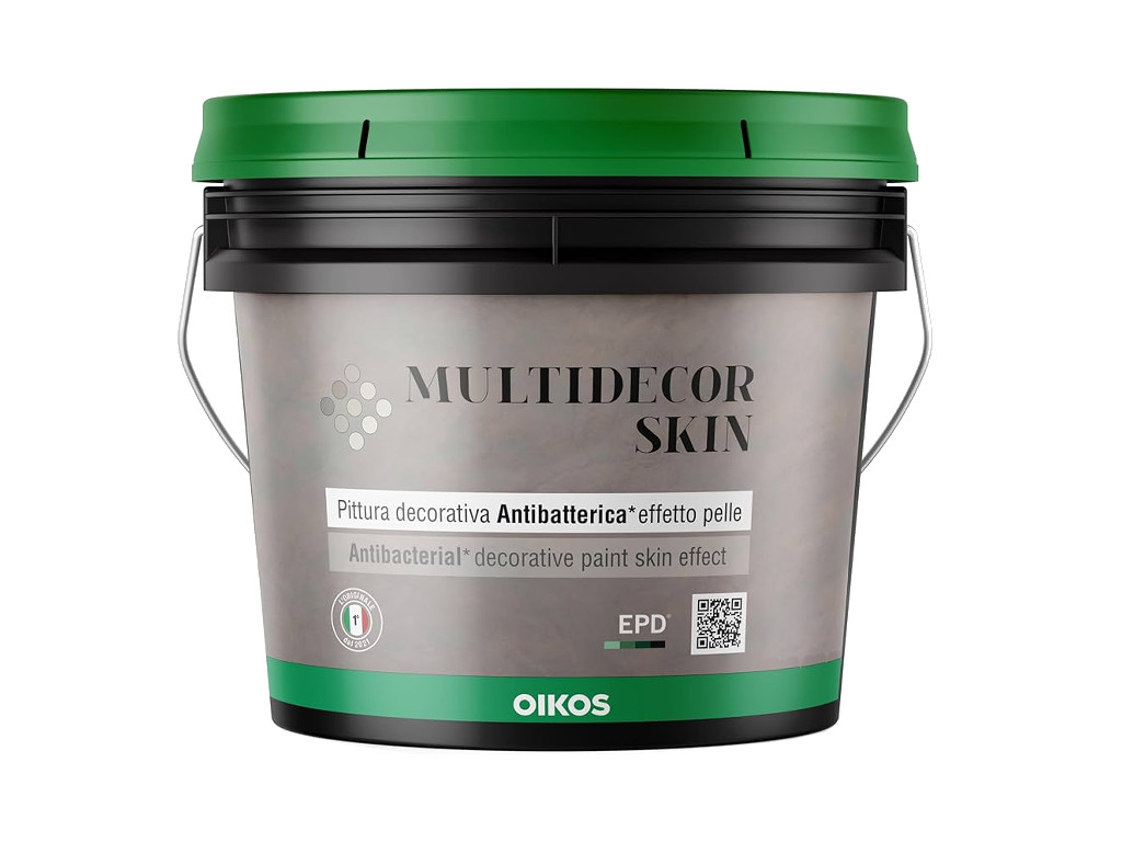 Матовая краска с эффектом замши Oikos Multidecor Skin. Ведро 4 литра Матовая краска с эффектом замши Oikos Multidecor Skin. Ведро 4 литра