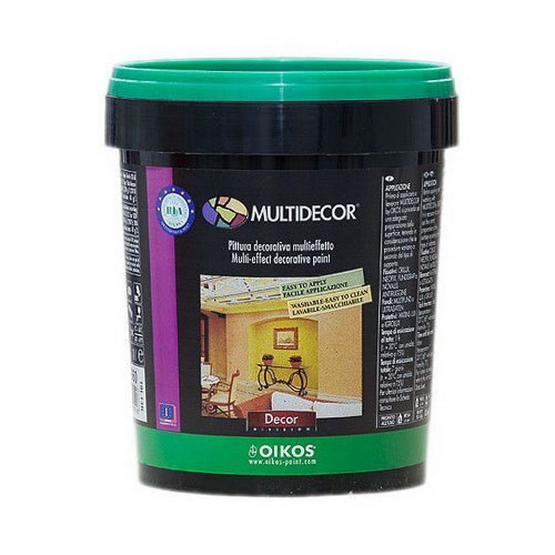 Oikos Multidecor (Мультидекор) - полупрозрачный перламутровый лак. Упаковка