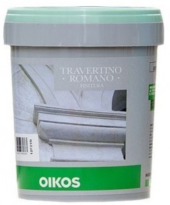 Матовый колеруемый лак Oikos Travertino Romano Finitura