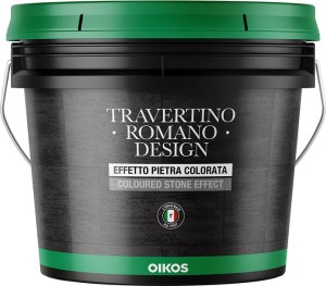 Фактурная штукатурка Oikos Travertino Romano Design