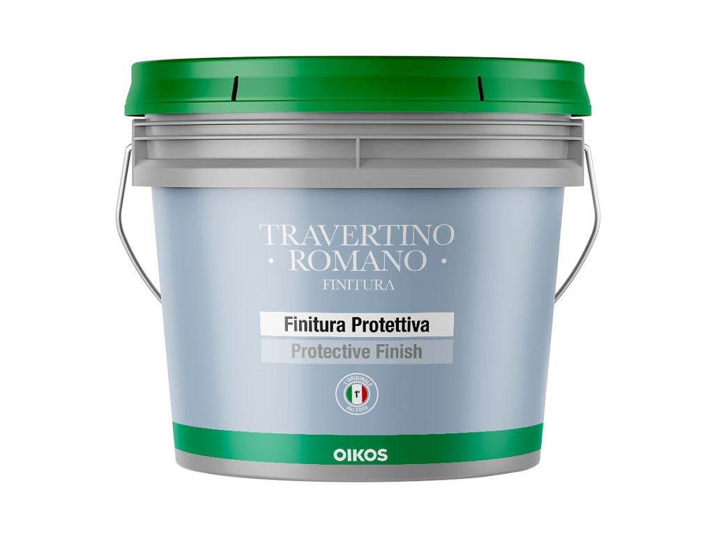 Отделочная краска Oikos Travertino Romano Finitura. Ведро 4 литра
