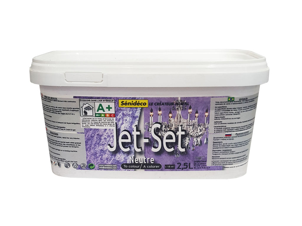 Перламутровая краска с песком Senideco Jet-Set. Ведро 2,5 литра