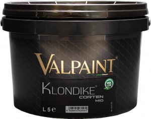 Краска с эффектом тёмной ржавчины Valpaint Klondike Corten Mid
