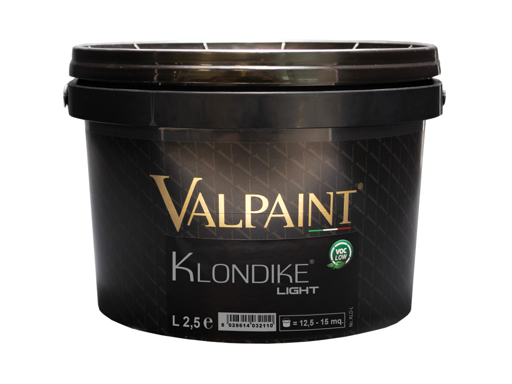 Сатиновая краска со светлыми флоками Valpaint Klondike Light. Ведро 2,5 литра