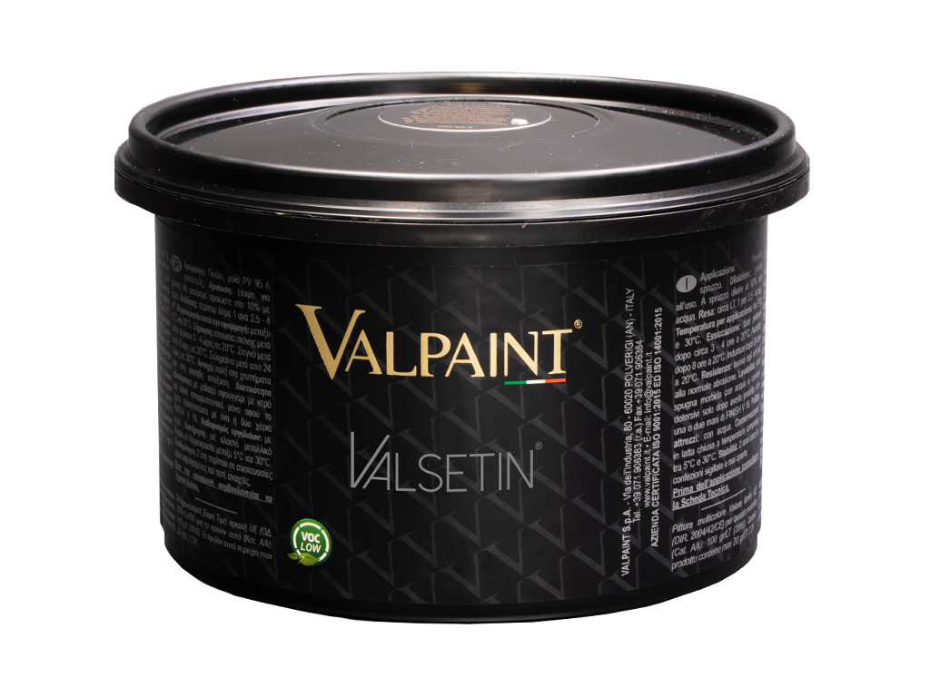 Перламутровая краска с эффектом шёлка Valpaint Valsetin. Ведро 2,5 литра