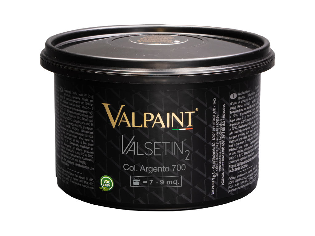 Краска с эффектом рафинированного шёлка Valpaint Valsetin 2. Ведро 2,5 литра